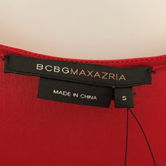 BCBG MaxAzria Red Asymmetric Dress - Picture 4 of 7